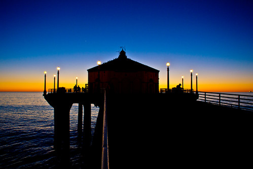 california sunset sea people favorite usa seascape beach sunrise evening pier manhattan wharf highquality