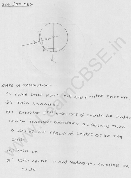 RD Sharma Class 9 solutions Chapter 16 Circles Ex 16.2 8