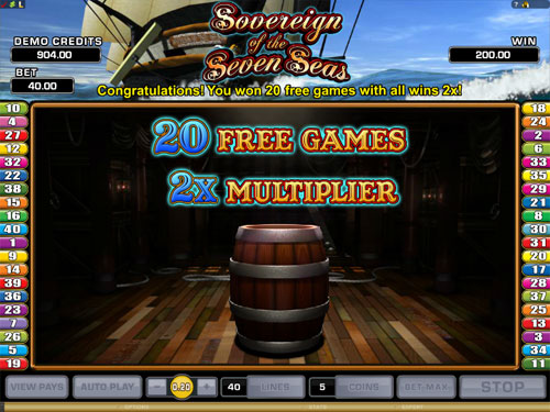 Sovereign of the Seven Seas Bonus Game