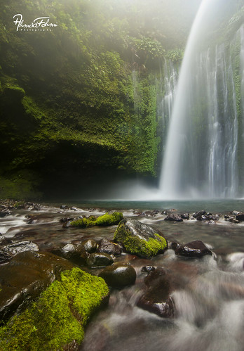 indonesia island waterfall lombok