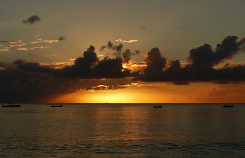 sunset sky sun seascape beach water landscape