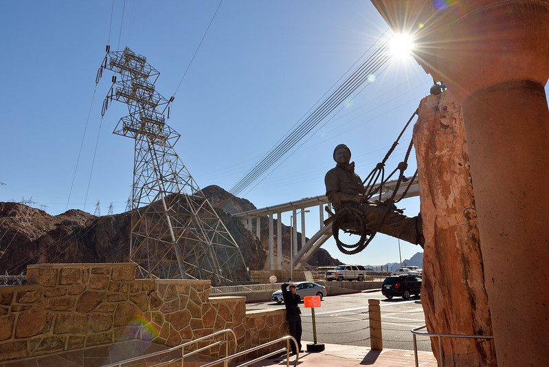 【胡佛水壩 Hoover Dam】工人雕像