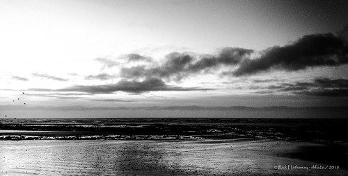 sea blackandwhite bw reflection beach clouds sunrise dawn mono seaside sand westsussex iphone rustington iphone4s rhfo2o