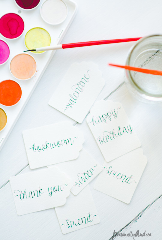 Watercolour Gift Tags