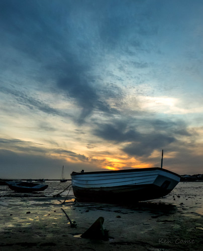 mudeford boat quay sunset tide sky dorset england kencame panasonic tz60 march 2015