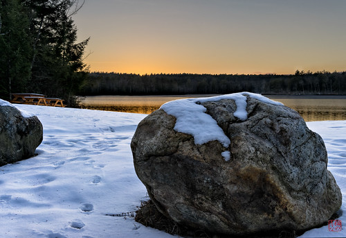 sunset lake casspond winter2014