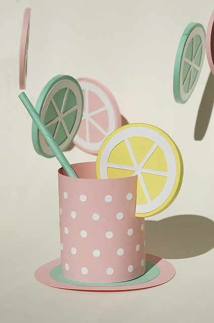 Paper Sculpture Lemonade