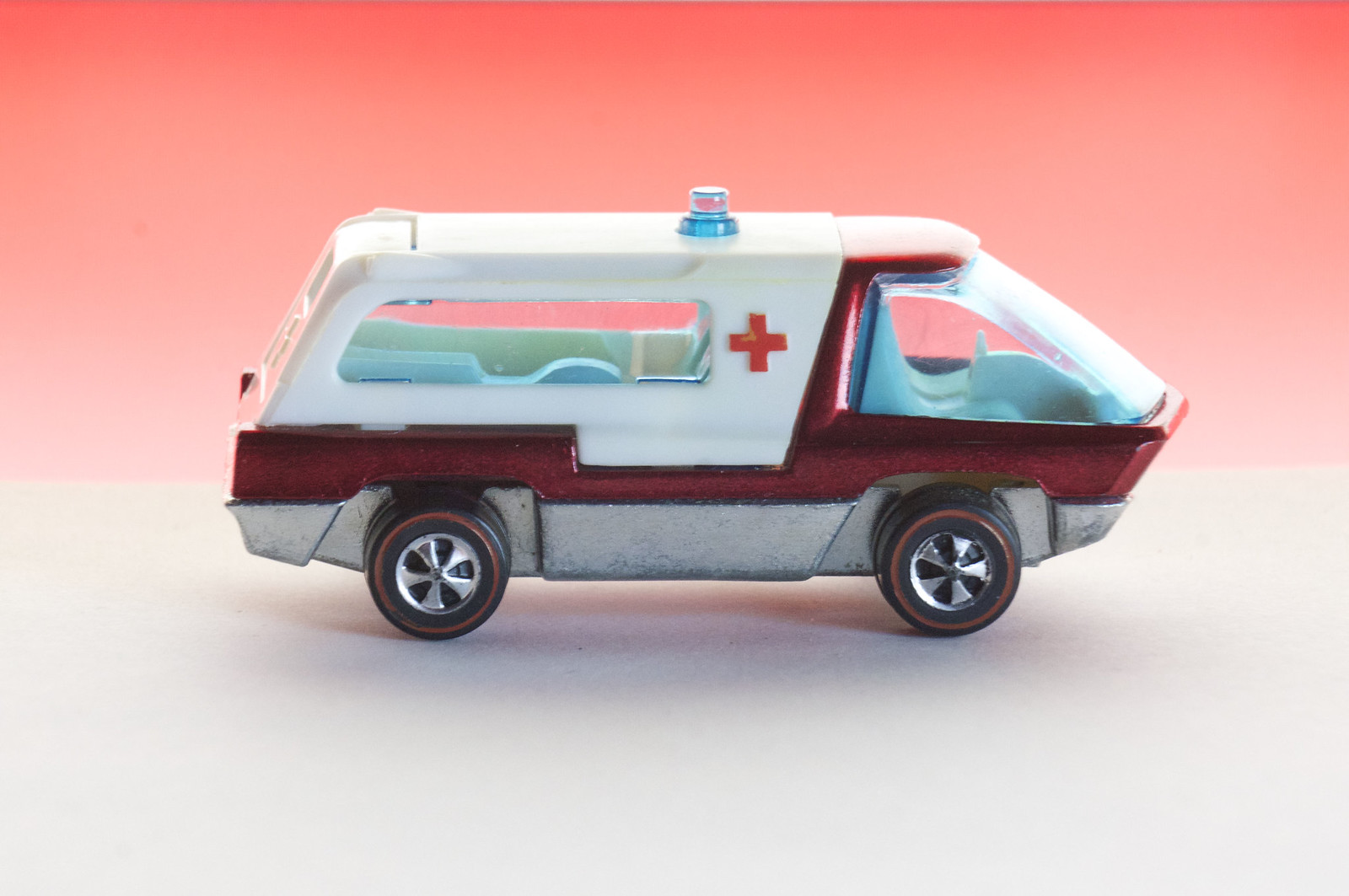 Hot Wheels Redline Red Ambulance