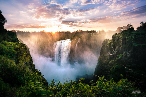 africa sunset mist color colour nature clouds landscape waterfall sony zimbabwe victoriafalls zambia a7rii anderswotzke