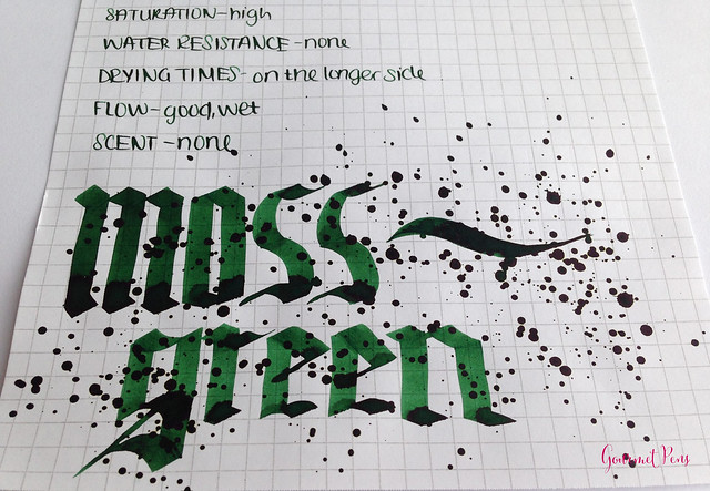 Ink Tasting Tuesday Review: Graf Von Faber-Castell Moss Green Ink @couronneducomte @FaberCastell