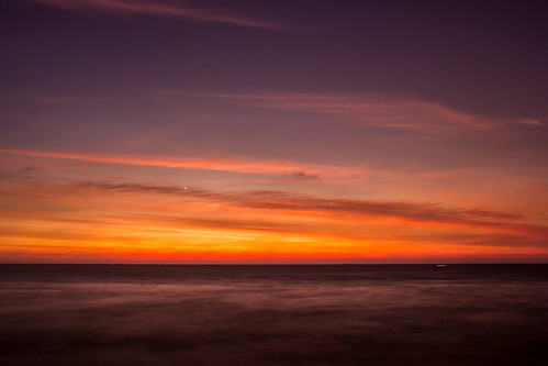 longexposure sunset sea sun beach star evening long exposure cloudy dusk wave