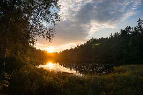 sunset sun lake nature sonnenuntergang schweden sverige sonne tiveden