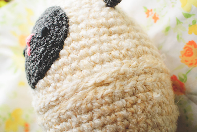 crochet lamb egg texture