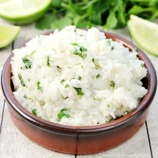 Cilantro Lime Rice in a bowl.