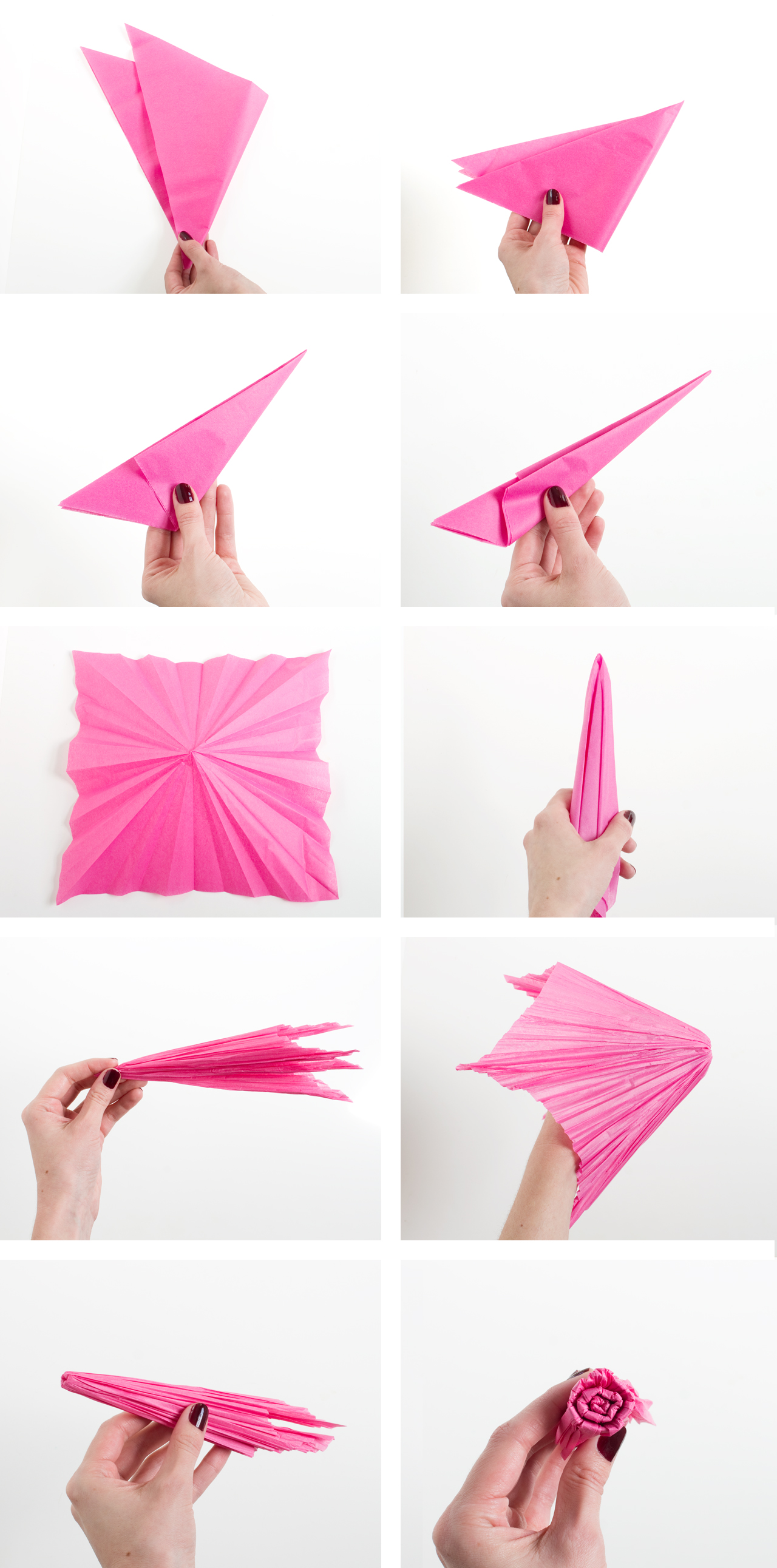 DIY Paper Carnation Valentine