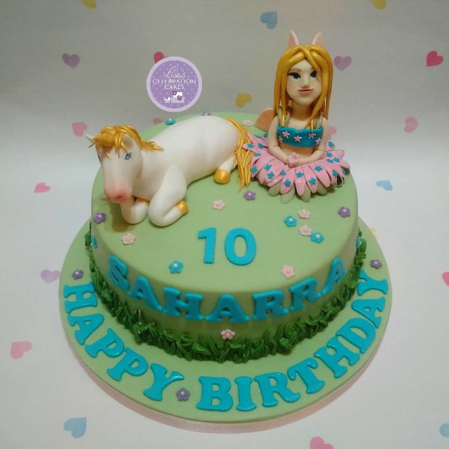 Unicorn and Fairy Cake by Lisa Rotherham of Lisa's Celebration Cakes