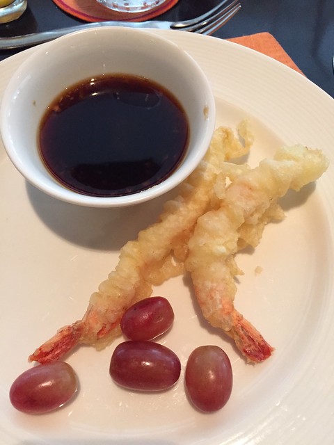 grapes and tempura