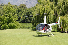 Fantasy Cars helicopter Robinson R 44 II, Stark-Condé Wines