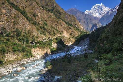 travel nepal mountain color horizontal forest river landscape dawn asia scenic valley remote annapurnacircuit annapurna himalayas nilgiri tatopani kaligandaki bagmati annapurnaconservationarea nilgirihimal nilgirisouth