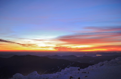 new blue winter snow ski sunrise dawn washington long exposure mt cloudy jan january nh hampshire resort east mount hour rime wildcat partly 2015