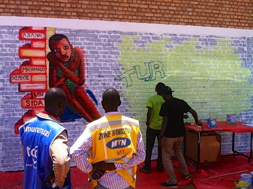 africa streetart aids rwanda artists mtn airtime stigma socialchange butare tigo huye africancontemporaryart kuremakurebakwiga