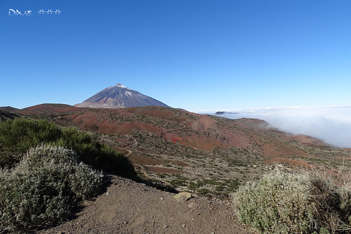 blue fog dave view insel teide landschaft teneriffa vulkan krater