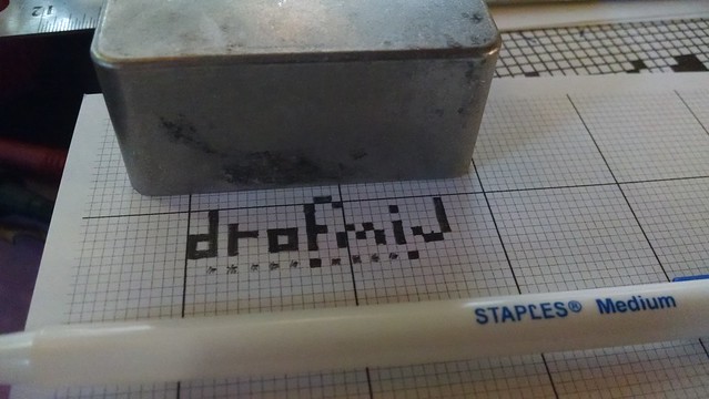 Test of 1.5mm per pixel stencil idea - way to small for my equiptment
