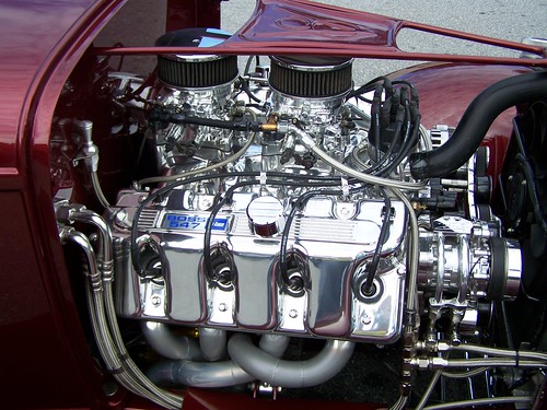 1932 ford boss429 engine red