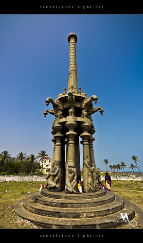 beach monument stone tamilnadu poompuhar creativince