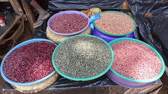 Rainbow of Beans at Outdoor Market, Lilongwe, Malawi