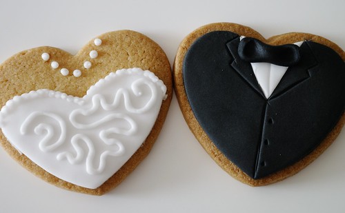 Bride and Groom Wedding favour Cookies