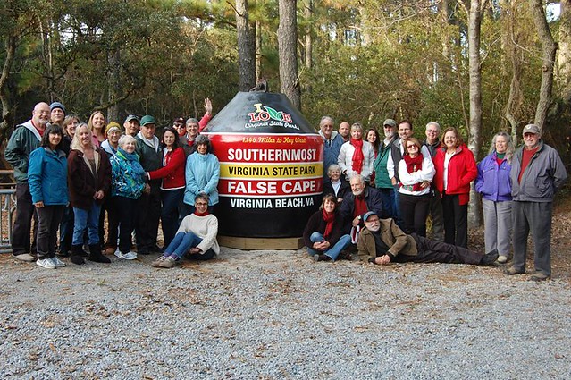 The Friends of False Cape painted the buoy in addition to other projects and fundraisers in the park. False Cape State Park in Virginia
