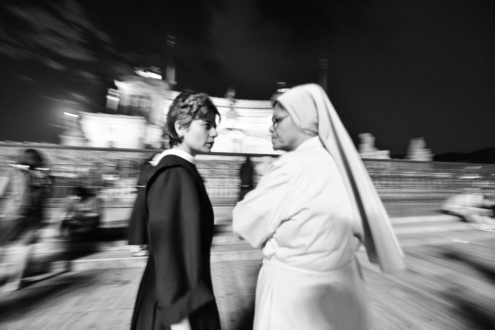 Nuns at Plazzo Venezia ,Rome