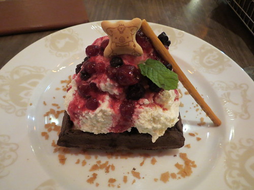 Koala's March & Toppo with waffle & cream @ Charlotte Chocolate Factory