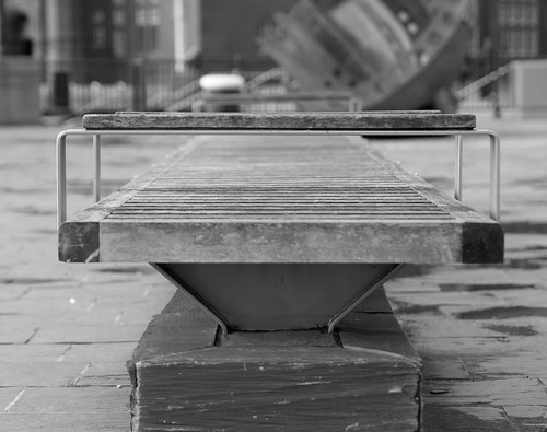 wood uk urban bw white black monochrome wales bench prime mono seat cymru cardiff olympus caerdydd f18 cardiffbay 45mm omd m43 mft primelens em5 mzuiko justard justardcom