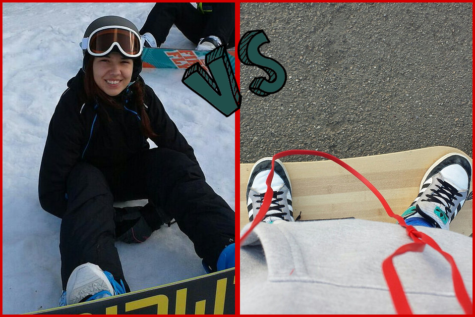 snowboard vs Longboard