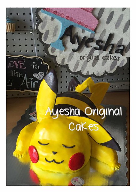 Pikachu 3D Cake by Ayesha Moreno Dena of Ayesha Pasteles