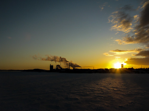 is himmel sverige solnedgång holmsund västerbottenslän