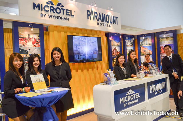 Microtel by Wyndham and Paramount Hotels Trade Show Booth