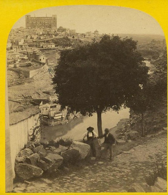 Gran almez junto a la ermita del Valle en 1863. Fotografía Atribuida a Ernest Lamy. Colección Luis Alba
