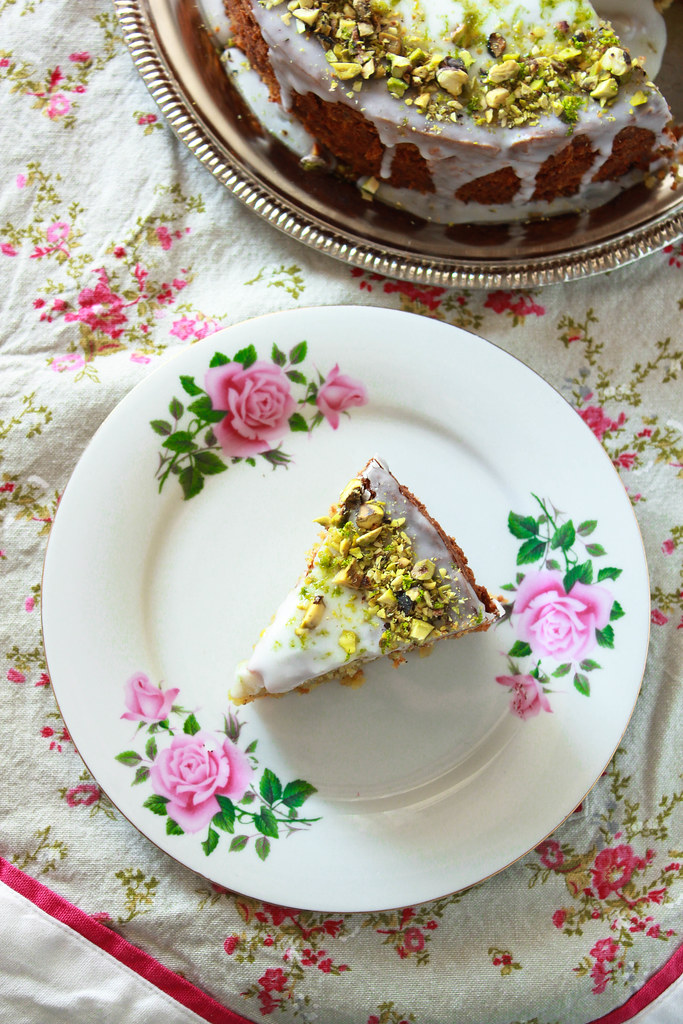 Pistachio Rosewater Cake