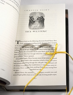 Harry Potter Deathly Hallows The Wedding Heart Cut Ring Holder Hollow Book - Handmade