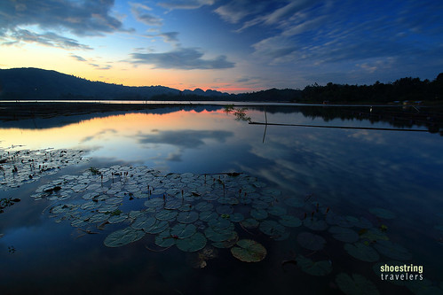 travel sunset lake nature water clouds reflections landscape philippines mindanao lakesebu southcotabato