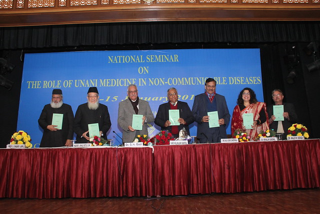 Dignitaries releasing one of the publications of CCRUM