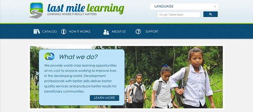 NGO工作者學習平台，本圖取自：lastmilelearning.org。經站方許可使用。