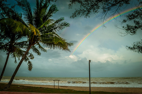 beach beautiful rain nice rainbow nikon niceshot malaysia johor mersing nikonian nikonphotographer d3100dslr