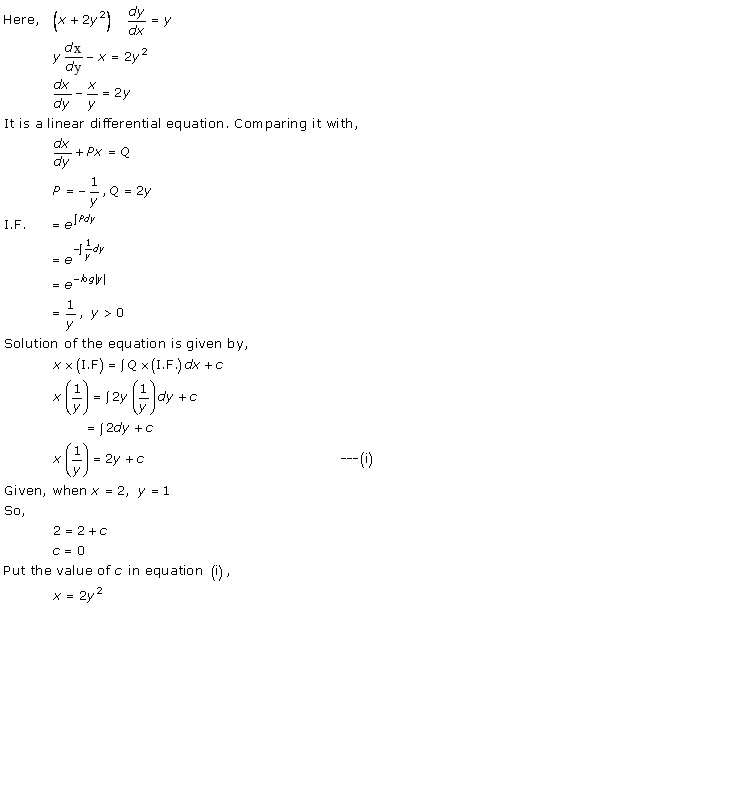 RD Sharma Class 12 Solutions Chapter 22 Differential Equations Ex 22.10 Q35