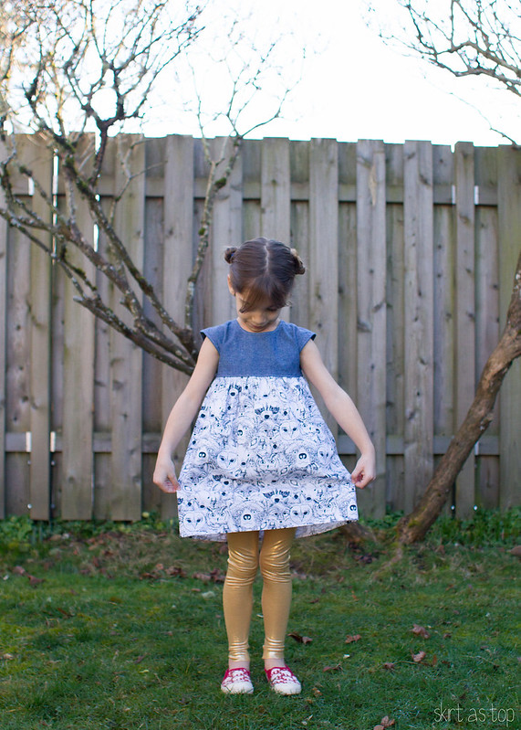 menagerie geranium dress // skirt as top