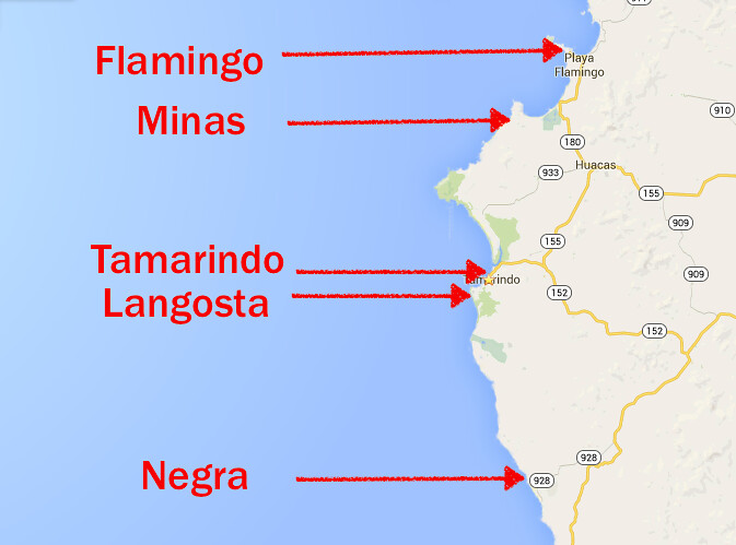 image map of tamarindo