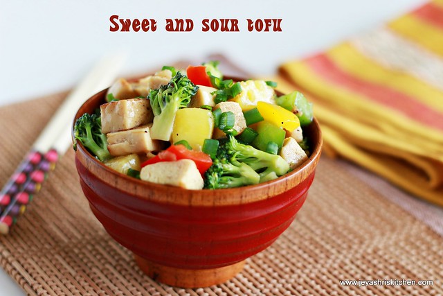 sweet and sour tofu